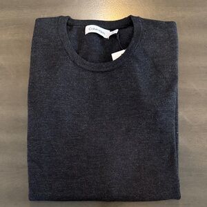 Calvin Klein Men's Dark Gray Crewneck Sweater